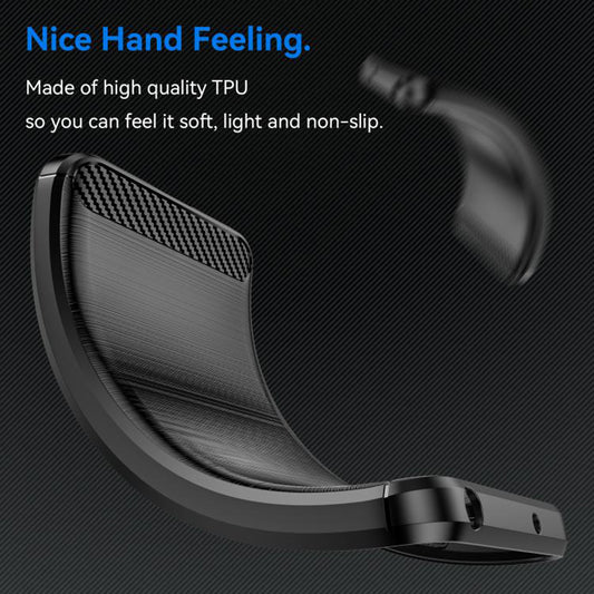 Θήκη για Motorola Edge 60 Pro, Techsuit, Carbon, Μαύρη