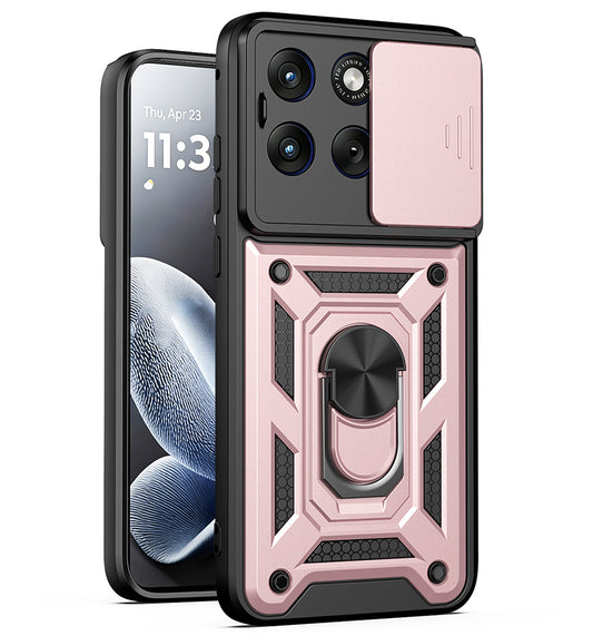 Θήκη για Motorola Edge 70 Fusion, Techsuit, CamShield, Ροζ Χρυσό