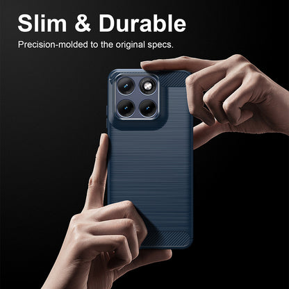 Θήκη για Motorola Edge 70 Fusion, Techsuit, Carbon, Μπλε