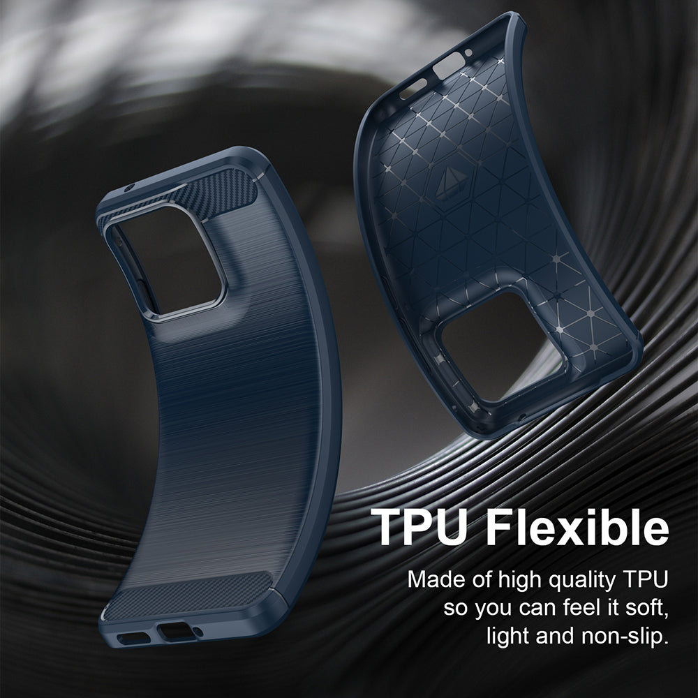 Θήκη για Motorola Edge 70 Fusion, Techsuit, Carbon, Μπλε