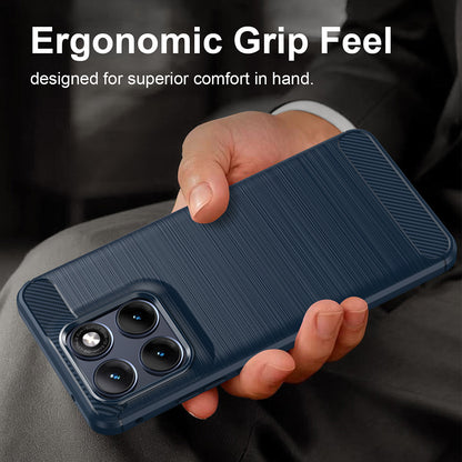 Θήκη για Motorola Edge 70 Fusion, Techsuit, Carbon, Μπλε
