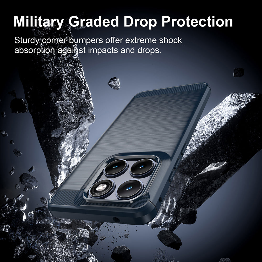 Θήκη για Motorola Edge 70 Fusion, Techsuit, Carbon, Μπλε