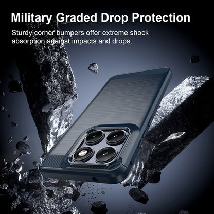 Θήκη για Motorola Edge 70 Fusion, Techsuit, Carbon, Μπλε