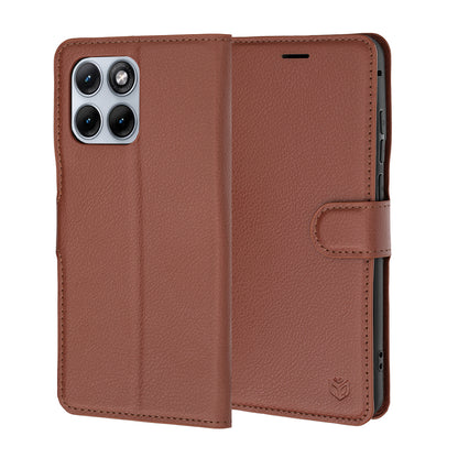 Θήκη για Motorola Edge 70 Fusion, Techsuit, Leather Folio, Καφέ