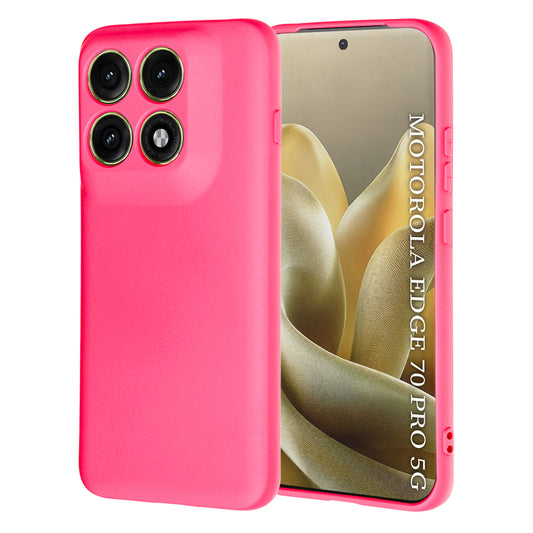 Case for Motorola Edge 70 Pro, Techsuit, SoftFlex, Dark Pink