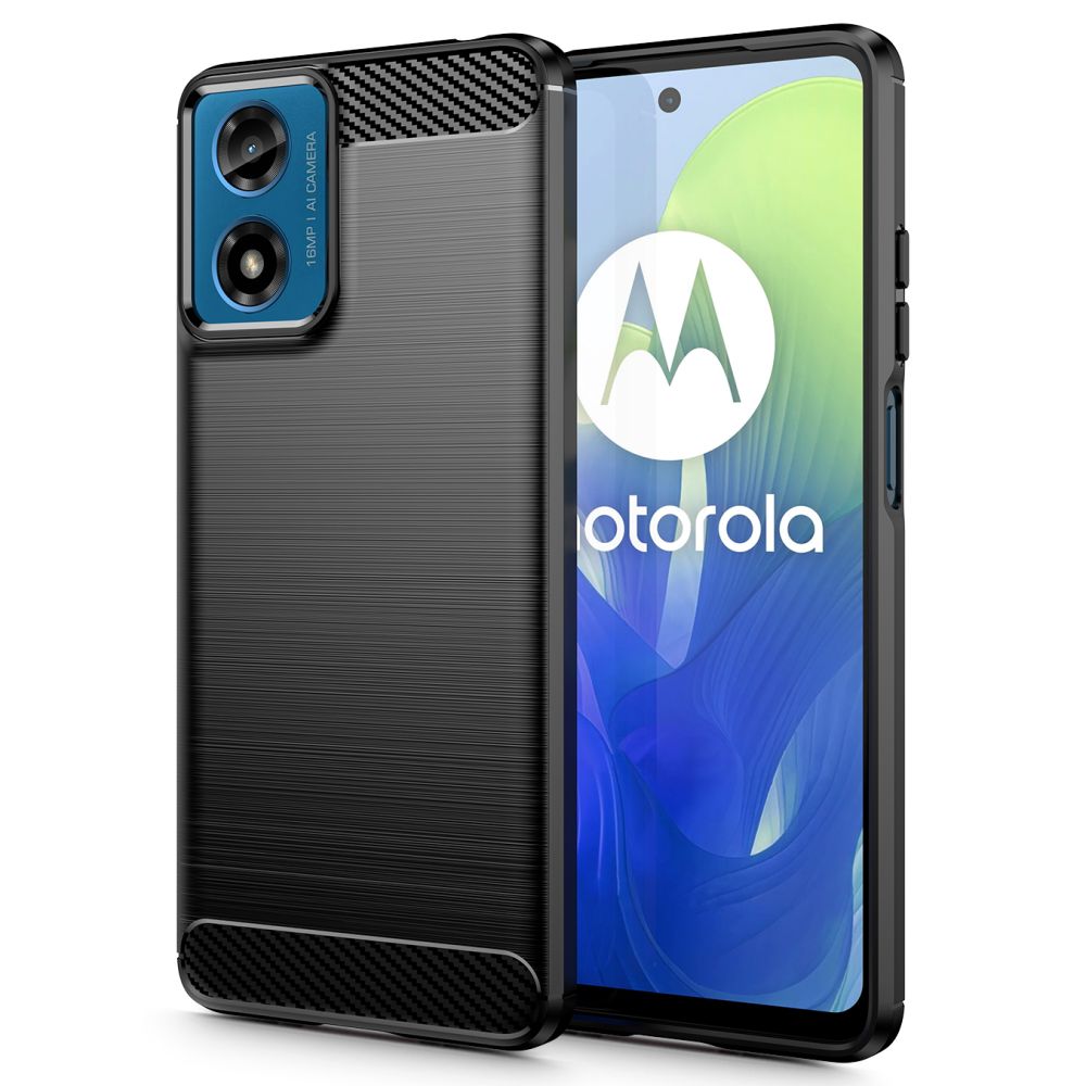 Θήκη για Motorola Moto Moto G24 Power / G04 / G24 / E14, Tech-Protect, Carbon, Μαύρο 