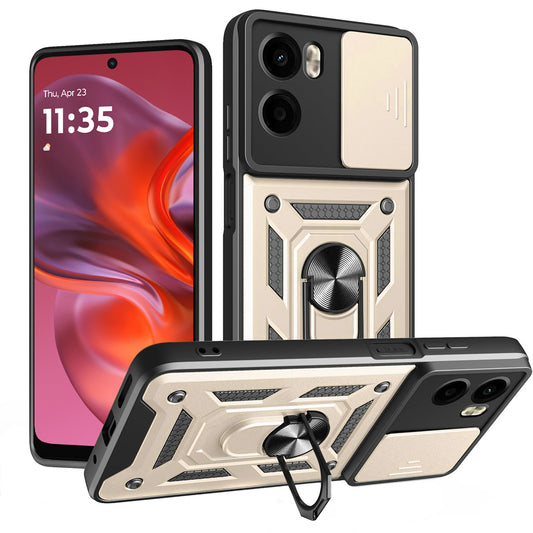 Θήκη για Motorola Moto E15 / G05, Techsuit, CamShield, Χρυσή