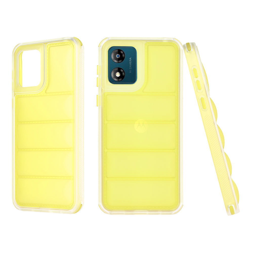 Θήκη για Motorola Moto E13, Techsuit, Wave Shield, Κίτρινη