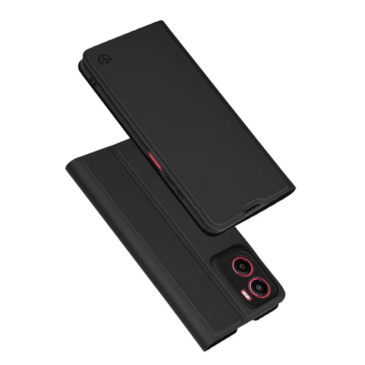 Θήκη για Motorola Moto E15 / G05, Techsuit, Magskin Book, Μαύρη