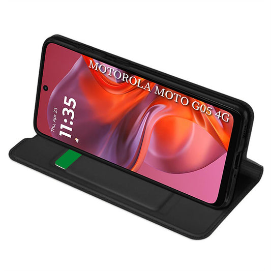 Θήκη για Motorola Moto E15 / G05, Techsuit, Magskin Book, Μαύρη