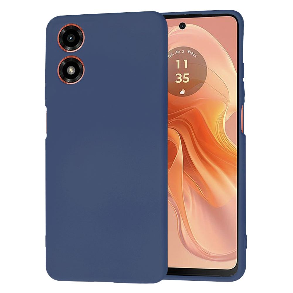 Θήκη για Motorola Moto G04s / E14 / G04, Techsuit, SoftFlex, Μπλε Ναυτικό