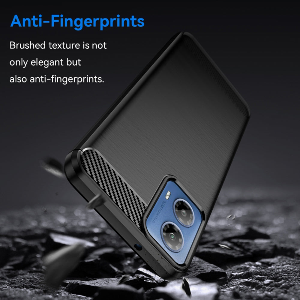 Θήκη για Motorola Moto G04s / E14 / G24 Power / G04 / G24, Techsuit, Carbon, Μαύρη