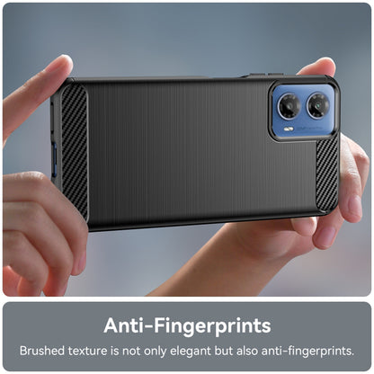 Θήκη για Motorola Moto G04s / E14 / G24 Power / G04 / G24, Techsuit, Carbon, Μαύρη