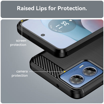 Θήκη για Motorola Moto G04s / E14 / G24 Power / G04 / G24, Techsuit, Carbon, Μαύρη