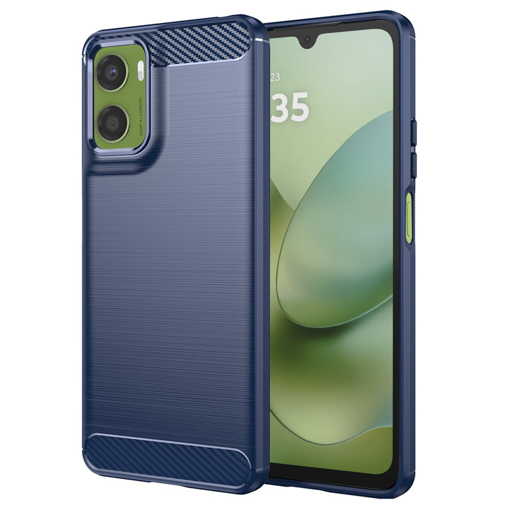 Θήκη για Motorola Moto G06 Power / G06, Techsuit, Καρμπόν, Μπλε