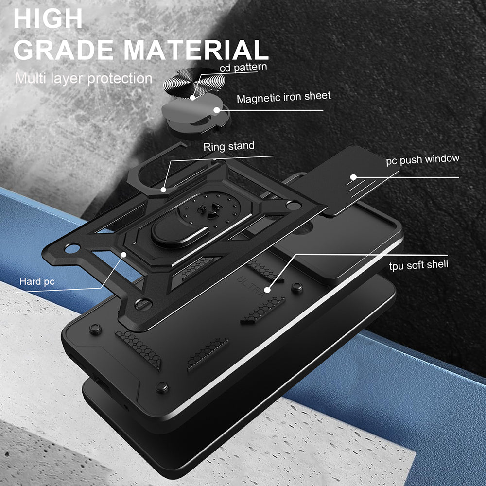 Θήκη για Motorola Moto G06, Techsuit, CamShield, Μαύρη
