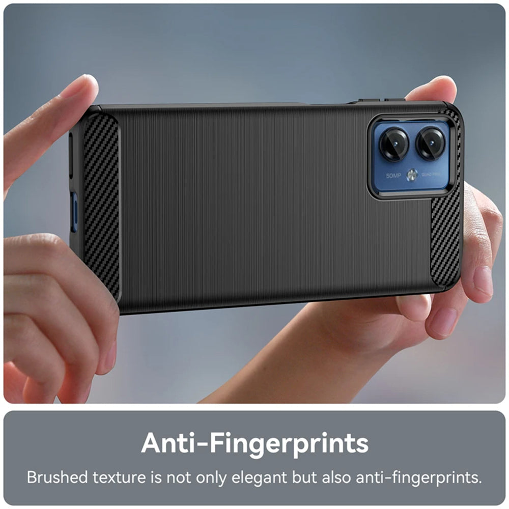 Θήκη για Motorola Moto G14, Techsuit, Carbon, Μπλε