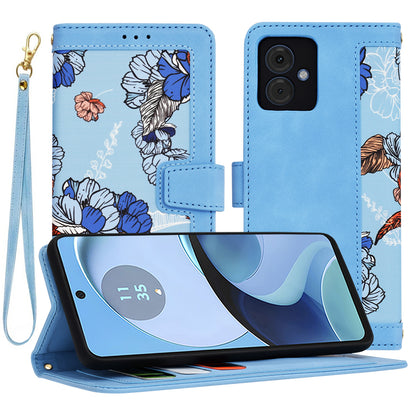 Θήκη για Motorola Moto G14, Techsuit, FlipCraft, Μπλε