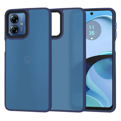 Θήκη για Motorola Moto G14, Techsuit, HaloFrost, Μπλε σκούρο
