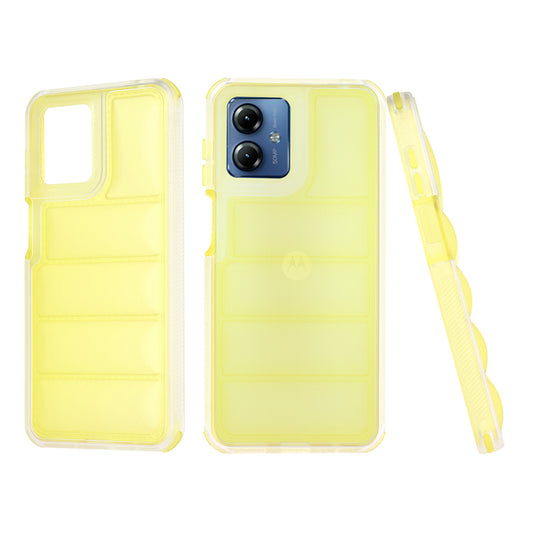 Θήκη για Motorola Moto G14, Techsuit, Wave Shield, Κίτρινη