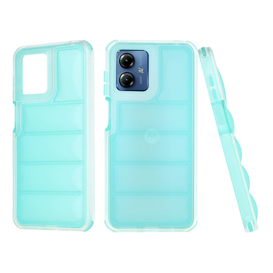 Θήκη για Motorola Moto G14, Techsuit, Wave Shield, Τυρκουάζ