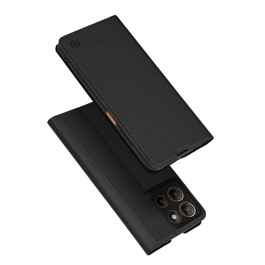 Θήκη για Motorola Moto G15 / G15 Power, Techsuit, Magskin Book, Μαύρη