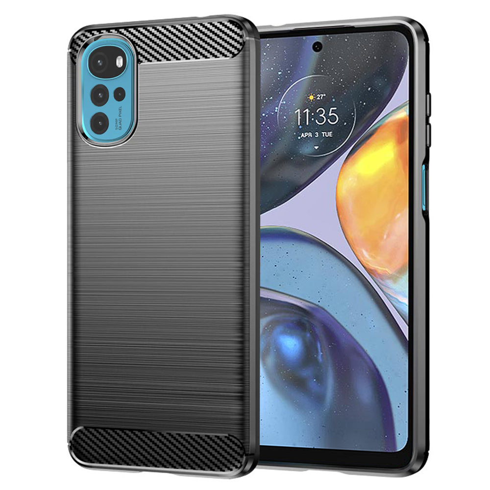 Θήκη για Motorola Moto G22, Techsuit, Carbon, Μαύρο