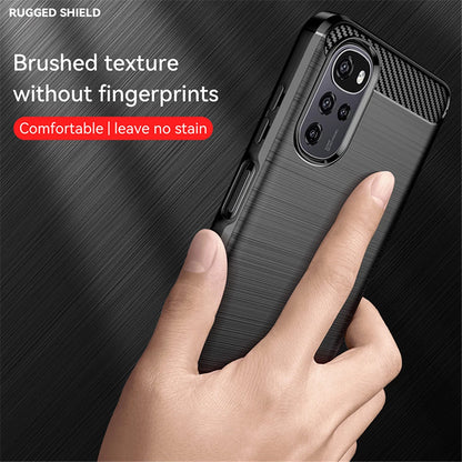 Θήκη για Motorola Moto G22, Techsuit, Carbon, Μαύρο