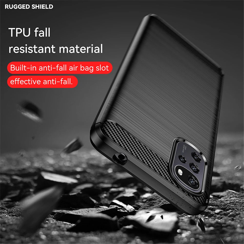 Θήκη για Motorola Moto G22, Techsuit, Carbon, Μαύρο
