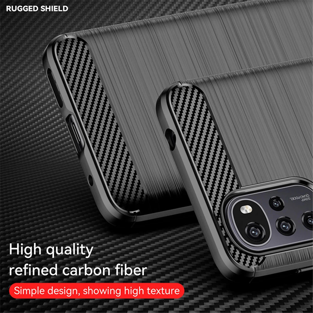 Θήκη για Motorola Moto G22, Techsuit, Carbon, Μαύρο