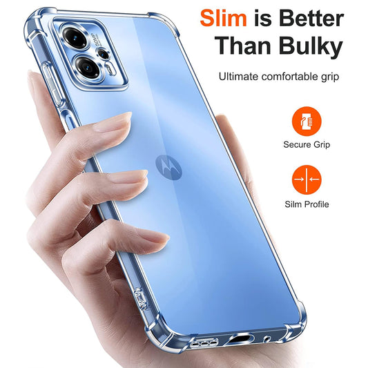 Θήκη για Motorola Moto G24 Power, Techsuit, Ανθεκτική σε Κρούσεις Διαφανής, Διάφανη