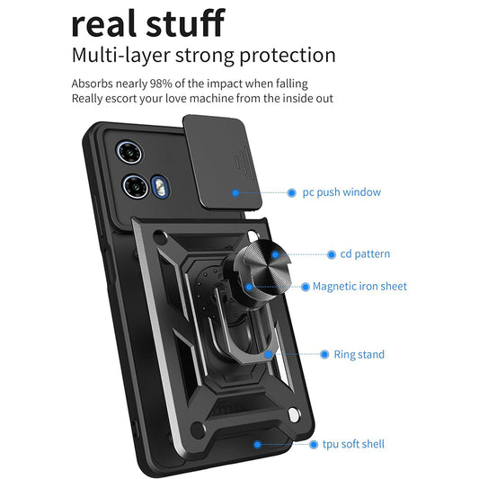 Θήκη για Motorola Moto G31 / G41, Techsuit, CamShield, Μαύρο