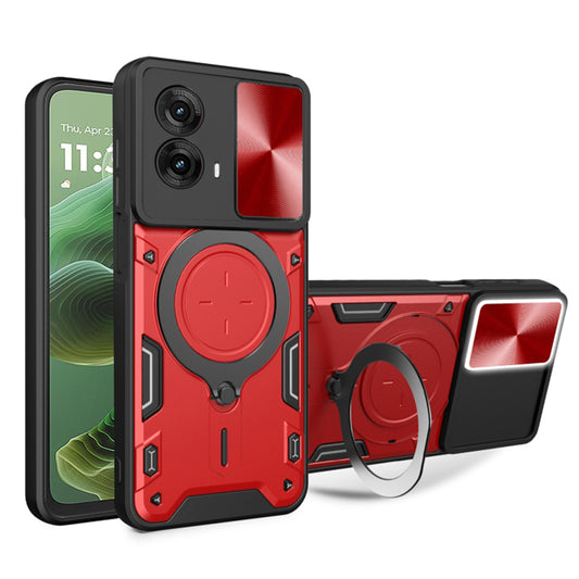 Θήκη για Motorola Moto G35, Techsuit, CamGuard Pro, Κόκκινο