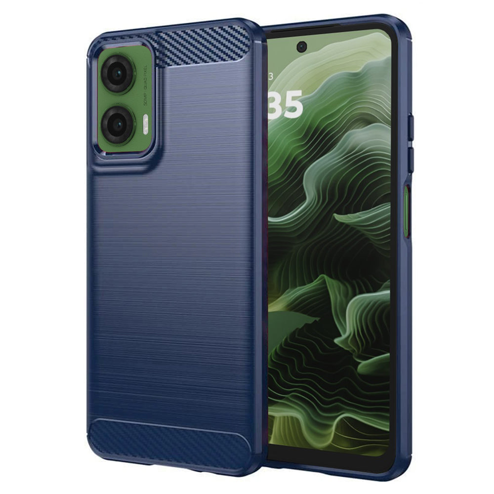 Θήκη για Motorola Moto G35, Techsuit, Carbon, Μπλε
