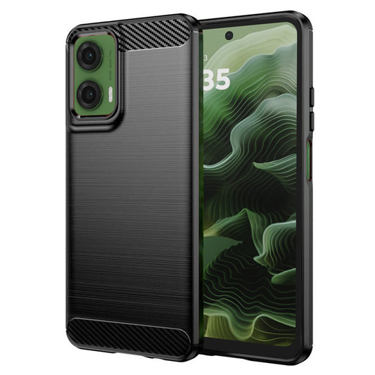 Θήκη για Motorola Moto G35, Techsuit, Carbon, Μαύρο