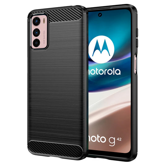 Θήκη για Motorola Moto G42, Techsuit, Carbon, Μαύρο