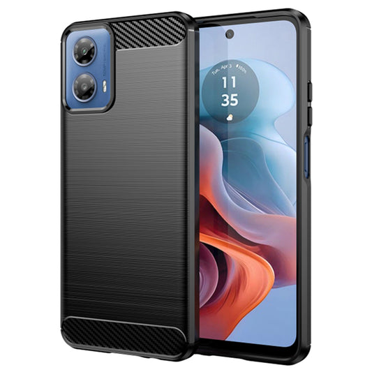 Θήκη για Motorola Moto G45 / G34, Techsuit, Carbon, Μαύρο
