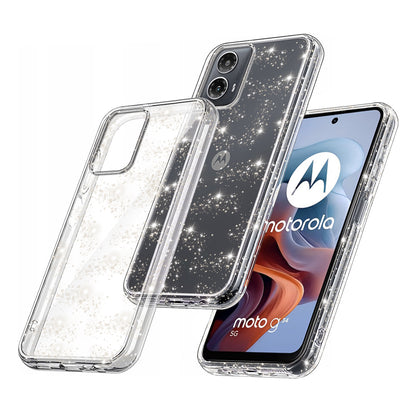 Θήκη για Motorola Moto G45 / G34, Techsuit, SparkleSkin, Διαφανής