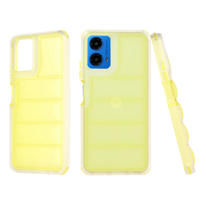 Θήκη για Motorola Moto G45 / G34, Techsuit, Wave Shield, Κίτρινη