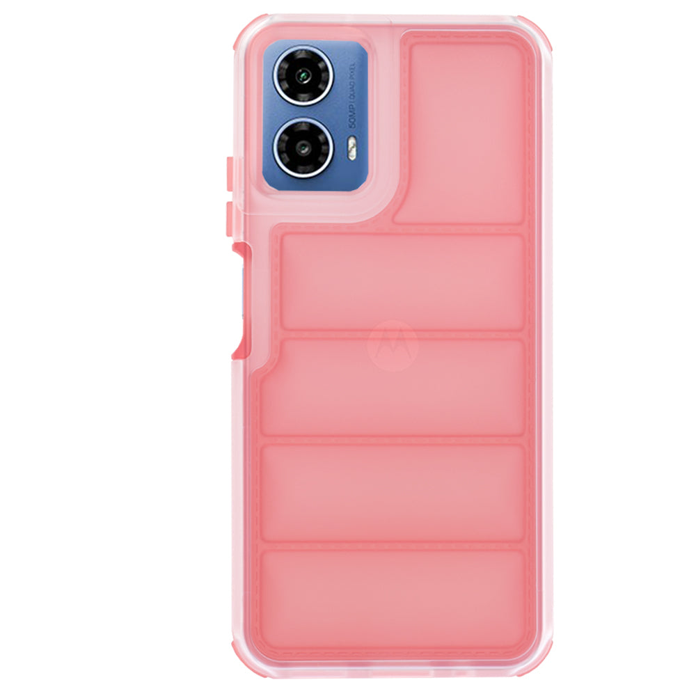 Case for Motorola Moto G45 / G34, Techsuit, Wave Shield, Red