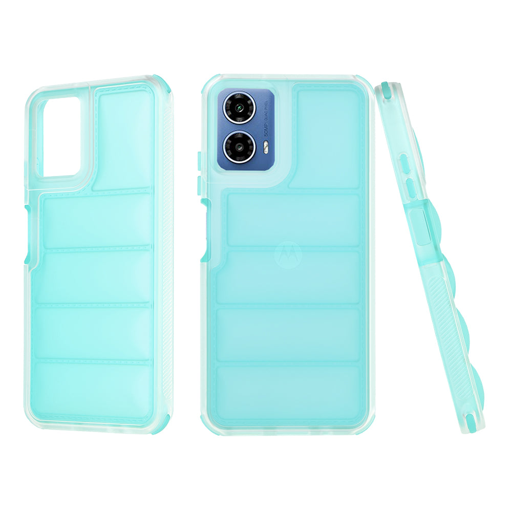 Θήκη για Motorola Moto G45 / G34, Techsuit, Wave Shield, Τιρκουάζ