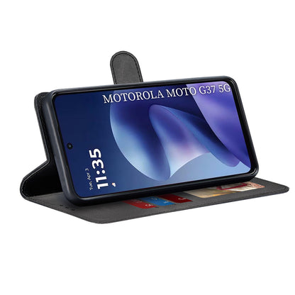 Θήκη για Motorola Moto G47 / G37 Power / G37, Techsuit, Diary Book, Μαύρη