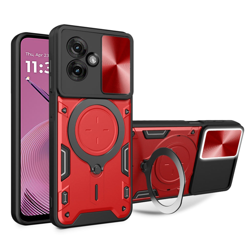 Θήκη για Motorola Moto G55, Techsuit, CamGuard Pro, Κόκκινο