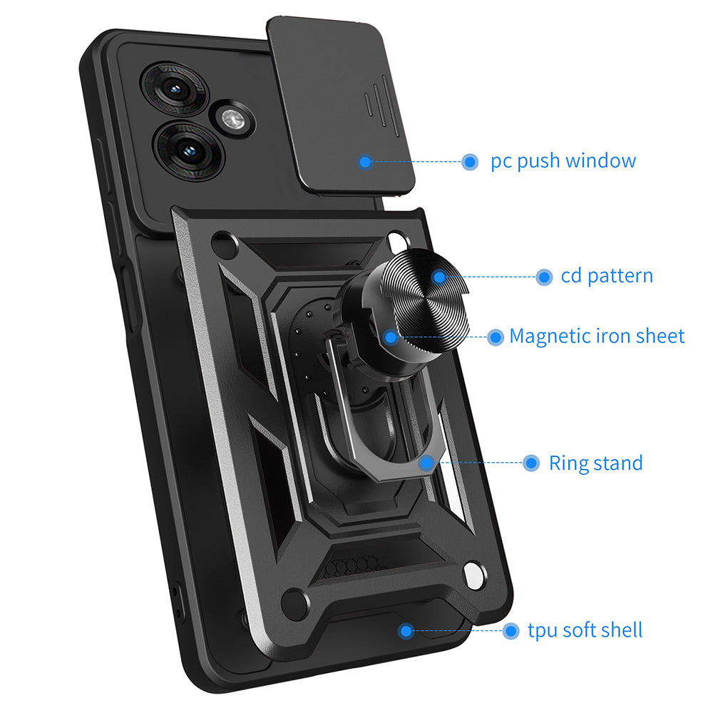 Θήκη για Motorola Moto G55, Techsuit, CamShield, Ροζ