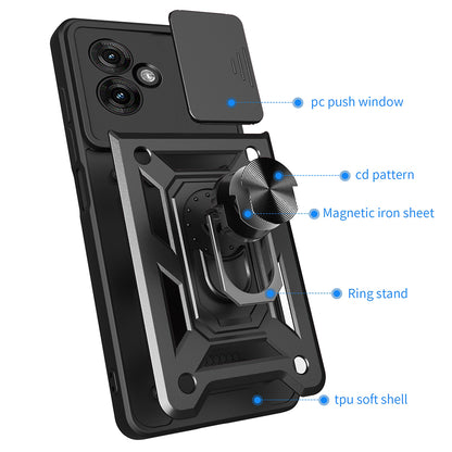 Θήκη για Motorola Moto G55, Techsuit, CamShield, Ροζ