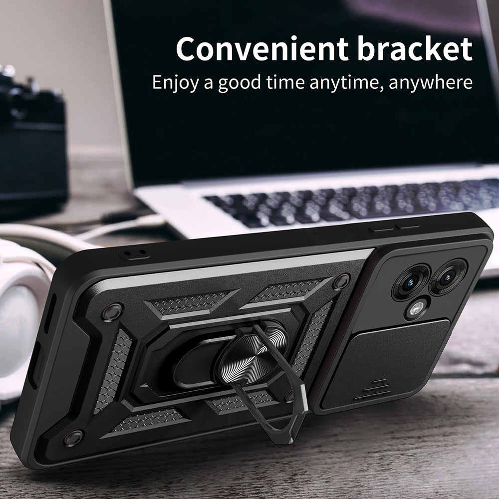 Θήκη για Motorola Moto G55, Techsuit, CamShield, Ροζ