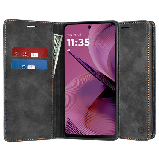 Θήκη για Motorola Moto G55, Techsuit, Confy, Μαύρο
