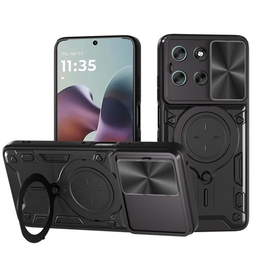 Θήκη για Motorola Moto G56, Techsuit, CamGuard Pro, Μαύρο