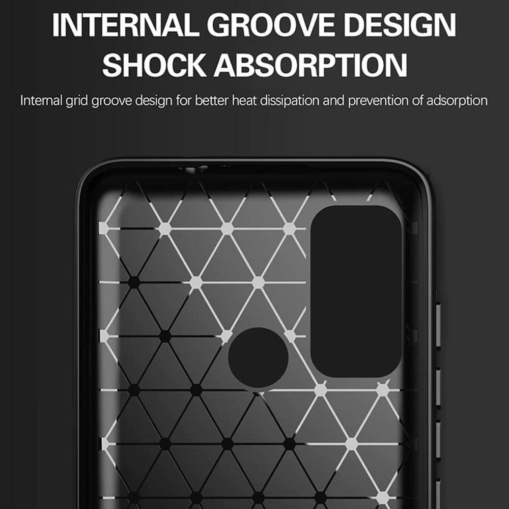 Θήκη για Motorola Moto G60, Techsuit, Carbon, Μαύρη