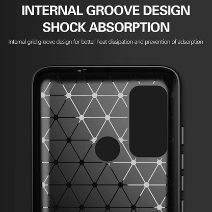 Θήκη για Motorola Moto G60, Techsuit, Carbon, Μαύρη